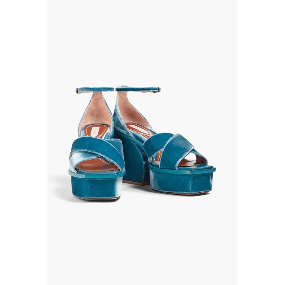 Zimmermann Velvet Blue Sandals - Picture 4 of 12